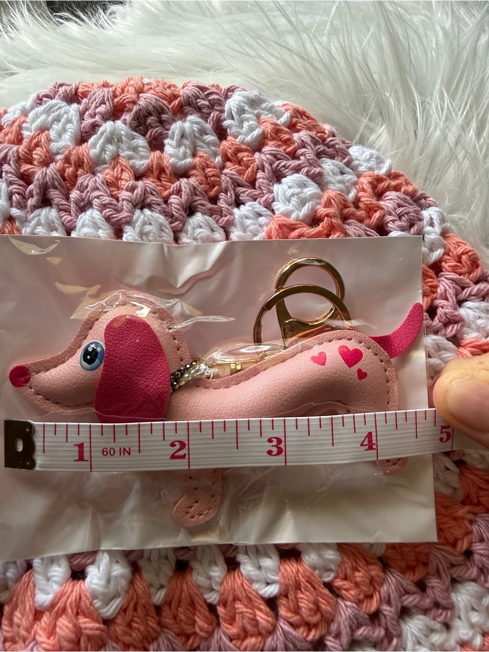 Dachshund Keychain/ bag charm. - Picture 2 of 3